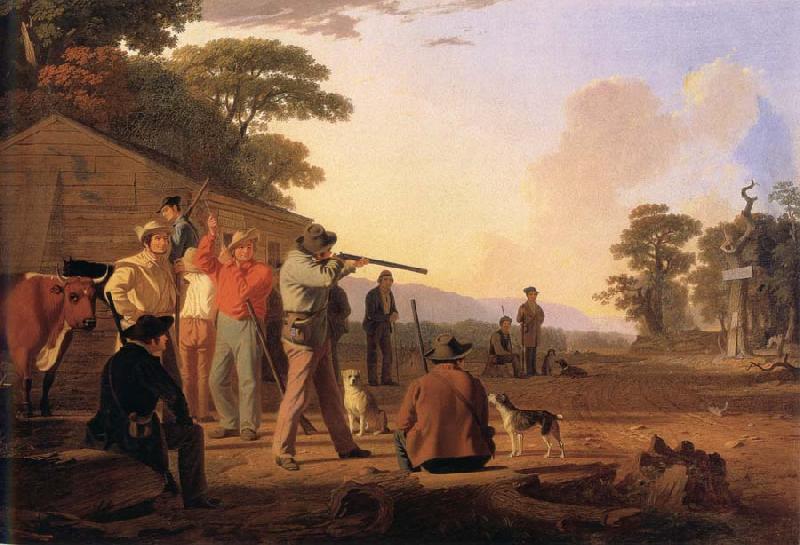 George Caleb Bingham Shooting For the Beef Germany oil painting art
